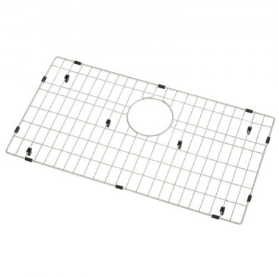 VEVOR Rejilla inferior del fregadero 66x35,5x2,54 cm Alfombrilla para fregadero de cocina de acero inoxidable 304 Desagüe trasero con radio de esquina R25 Accesorio para colocar cubiertos y platos