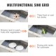 Buy Sink Grate 66x35.6x2.54 cm 304 Stainless Steel Sink Bottom Grate with Central Drain Sink Accessory for Dishes, Cutlery and Tableware Food Defrosting