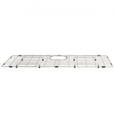 VEVOR Rejilla inferior del fregadero 69,9x34,3x3,2 cm Alfombrilla para fregadero de cocina de acero inoxidable 304 Desagüe trasero con radio de esquina R5 Accesorio para colocar cubiertos y platos