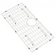 Comprar Rejilla inferior del fregadero 69,9x34,3x3,2 cm Alfombrilla para fregadero de cocina de acero inoxidable 304 Desagüe trasero con radio de esquina R5 Accesorio para colocar cubiertos y platos