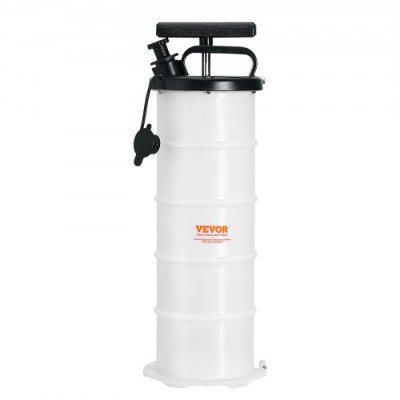 VEVOR Extractor de Fluido Bomba de Vacío de Succión 6,5 L Cambio Manual de Aceite del Motor con Manómetro y Manguera de Succión para Cambio de Aceite Aspiradora de Evacuación de Fluidos Automotrices