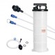 Buy Fluid Extractor Suction Vacuum Pump 6.5L Manual Engine Oil Change with Pressure Gauge and Suction Hose for Oil Change Automotive Fluid Evacuation Vacuum