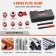 Buy Ratchet Pipe Threading Kit 1/4" NPT ~ 1-1/4" NPT Portable Manual Plumber Die Set 6 NPT Dies Storage Case for Plumbing Aluminum Iron Copper Pipes