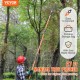 Comprar Sierra De Podar Poda De Arboles Tijeras De Podar Sierra de Poda Telescópica 2,24-8,24 m Sierra de Pértiga Extensible con Hoja de Acero Cortante