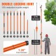 Buy Telescopic Pruning Saw 2.24-8.24m Extendable Pole Saw Pruning Saw with Sharp Steel Blade with 8 Poles Fiberglass Shears for Cutting High Branches for Pruning Palm Trees