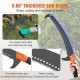 Buy Telescopic Pruning Saw 2.24-8.24m Extendable Pole Saw Pruning Saw with Sharp Steel Blade with 8 Poles Fiberglass Shears for Cutting High Branches for Pruning Palm Trees