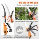 Buy Telescopic Pruning Saw 2.24-8.24m Extendable Pole Saw Pruning Saw with Sharp Steel Blade with 8 Poles Fiberglass Shears for Cutting High Branches for Pruning Palm Trees