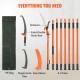 Buy Telescopic Pruning Saw 2.24-8.24m Extendable Pole Saw Pruning Saw with Sharp Steel Blade with 8 Poles Fiberglass Shears for Cutting High Branches for Pruning Palm Trees