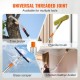 Buy Telescopic Pruning Saw 1.4-3m Extendable Pole Saw Manual Pruning Saw with Sharp Steel Blade with 8 Aluminum Alloy Poles for Pruning High Branches Palm Trees Shrubs