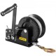 Buy Manual Winch with 10m Steel Cable Diameter 6mm Manual Wire Winch with Hook Maximum Load 1588kg Hand Crank Winch Galvanized Steel for Boats Ships Jet Skis