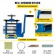 Buy Manual Combination Rolling Machine 112mm 4 Ways Slots Combination Jewelry Roller Rolling Mill 112x48cm Jewelry Rolling Machine for Metal Sheet Wire Rolling