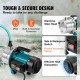 Buy Booster Jet Pump 800W Portable Garden Pump 3700L/h Shallow Well Pump Stainless Steel 220-240V Lift Height 40m Pressure 4.8 bar for Irrigation Water Transfer Lawn