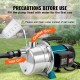 Buy Booster Jet Pump 800W Portable Garden Pump 3700L/h Shallow Well Pump Stainless Steel 220-240V Lift Height 40m Pressure 4.8 bar for Irrigation Water Transfer Lawn