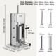 Buy Manual Sausage Stuffer 3L Capacity Stainless Steel Tabletop Vertical Sausage Stuffer with 4 Stuffing Tubes for 15mm/21mm/30mm/37mm Churros Sausage for Restaurant Supermarket