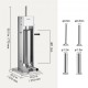 Comprar Enchedor de Salsicha Vertical em Aço Inoxidável 7 L Manual 4 Tubos