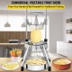 Buy Commercial Vegetable Fruit Cutter with 4 Stainless Steel Blades 1/2" 3/8" 1/4" 6 Slices Commercial Potato Chipper Aluminum Alloy French Fry Cutter Choppers