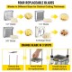 Buy Commercial Vegetable Fruit Cutter with 4 Stainless Steel Blades 1/2" 3/8" 1/4" 6 Slices Commercial Potato Chipper Aluminum Alloy French Fry Cutter Choppers