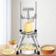 Buy Commercial Vegetable Fruit Cutter with 4 Stainless Steel Blades 1/2" 3/8" 1/4" 6 Slices Commercial Potato Chipper Aluminum Alloy French Fry Cutter Choppers