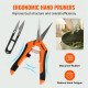 Buy Manual Bud Trimmer 39.5cm with Stainless Steel Blades Stripper with Pair of Scissors Hand Pruner with Serrated Blade Includes Wet Dry Herb Cutter for Herbs