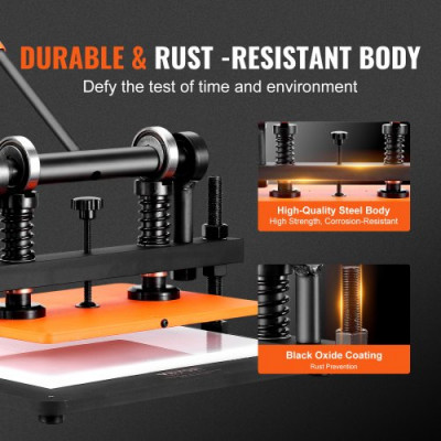 VEVOR Máquina cortadora de cuero Prensa cortadora de papel de cuero manual 36x26 cm