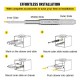 Comprar Guías Laterales para Cajón Extracción Total de 101,6cm 1 par de Rieles Para Cajones 50,8x7,6x1,9cm Correderas con Rodamiento de Bolas