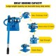 Buy Bending Machine Pipe Bender Multilayer Pipe Bender YP-9 7 Dies 1"-3" Compact Desktop, Manual Pipe Bender Handle Length 44"