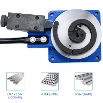 Máquina de Doblado de Tuberías SBG-30 con 3 Herramientas de Desplazamiento: 3" / 5" / 7", Curvadora Tubos para Doblar Materiales Metálicos, Máquina Multicapa Dobladora de Metal Acero 56 lbs