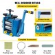 Buy Manual Combination Rolling Machine 76mm Jewelry Combination Roller Rolling Mill 112 x 48cm Jewelry Rolling Machine with Max. Press Thickness 7mm