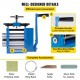 Buy Manual Combination Rolling Machine 112mm 2 Ways Slots Combination Jewelry Roller Rolling Mill 112x48cm Jewelry Rolling Machine for Metal Sheet Wire Rolling