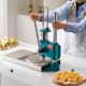 Comprar Prensa de Pasta Máquina de Pizza Manual Diámetro de 24cm con Bandeja de Acero Inoxidable Formadora de Pizza Doméstica Altura Ajustable para Tartas Tortillas Panes Pizzerías Panaderías Cafeterías