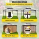 Buy Gazebo Outdoor Garden Pavilion, Solar Tent with Patio Mosquito Net, 3m x 3.6m Steel, Brown Outdoor Tent, Aluminum Frame Gazebo Tent, Outdoor Roof Gazebo