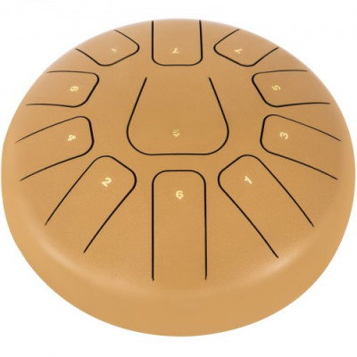 Tambor De Lengua 10\'\' Acero Handpan Mayor 11 Notas Tankdrum Con Bolso Mazos