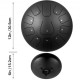 Comprar 12\'\' Acero Tambor De Lengua Handpan Mayor 11 Notas Tankdrum Con Bolso Mazos