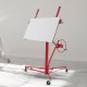 Buy Crane Lifter Plate Panels 11 pieces Plasterboard Lifter with wheels red Carbon steel 122 x 488cm Plasterboard Assembly Aid Forklift