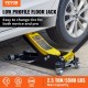 Buy Low Profile Floor Jack 2.5 Ton 71x32x15cm Low Profile Trolley Jack Dual Hydraulic Pump Low Lift Tool, Aluminum and Steel Material, Wide Lifting Range