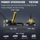 Buy Low Profile Floor Jack 2.5 Ton 71x32x15cm Low Profile Trolley Jack Dual Hydraulic Pump Low Lift Tool, Aluminum and Steel Material, Wide Lifting Range