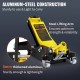 Buy Low Profile Floor Jack 3 Ton 74x32.5x15cm Low Profile Trolley Jack Dual Hydraulic Pump Low Lift Tool, Aluminum and Steel Material, Wide Lifting Range