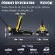 Buy Low Profile Floor Jack 3 Ton 74x32.5x15cm Low Profile Trolley Jack Dual Hydraulic Pump Low Lift Tool, Aluminum and Steel Material, Wide Lifting Range