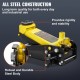 Buy Low Profile Steel Jack Max Load 3T Hydraulic Car Jack Lifting Range 130-508mm Single Hydraulic Pump Trolley Jack for Family Cars, Trucks, SUVs