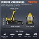 Buy Low Profile Steel Jack Max Load 2.5T Hydraulic Car Jack Lifting Range 88-495mm Double Hydraulic Pump Trolley Jack for Family Cars, Trucks, SUVs