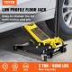 Buy Low Profile Steel Jack Max Load 3T Hydraulic Car Jack Lifting Range 85-500mm Double Hydraulic Pump Trolley Jack for Family Cars, Trucks, SUVs