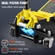 Buy Low Profile Steel Jack Max Load 3T Hydraulic Car Jack Lifting Range 85-500mm Double Hydraulic Pump Trolley Jack for Family Cars, Trucks, SUVs