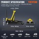 Buy Low Profile Steel Jack Max Load 3T Hydraulic Car Jack Lifting Range 85-500mm Double Hydraulic Pump Trolley Jack for Family Cars, Trucks, SUVs