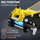 Buy Low Profile Steel Jack Max Load 4T Hydraulic Car Jack Lifting Range 100-533mm Double Hydraulic Pump Trolley Jack for Family Cars, Trucks, SUVs