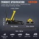 Buy Low Profile Steel Jack Max Load 4T Hydraulic Car Jack Lifting Range 100-533mm Double Hydraulic Pump Trolley Jack for Family Cars, Trucks, SUVs