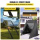 Buy 600D Oxford Cloth Motorcycle Cover 345cm x 137cm x 180cm UV Proof Motorbike Cover Water Rain Dust