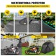 Buy 600D Oxford Cloth Motorcycle Cover 345cm x 137cm x 180cm UV Proof Motorbike Cover Water Rain Dust