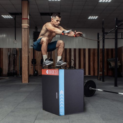 VEVOR 30/24/20 pulgadas 3 en 1 caja de salto pliométrica Fitness ejercicio Plyo Box algodón