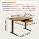 Comprar Escritorio de Pie de Altura Ajustable 0,72-1,1 m Mesa Elevable con Cajón de 1,2 x 0,6 m Escritorio Eléctrico de Pie Elevación de 15,4 mm/s Estructura Metálica Carga de 82 kg para Hogar Oficina