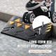 Buy Threshold Ramp Lift 10.8cm 1 Piece Rubber Ramps for Sidewalks Load 15T Wheelchair Access Ramp with Stable Grid Structure for Passage of Cars Motorcycles 50x30x10.8cm